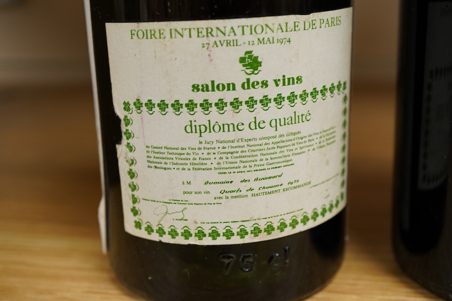 Three bottles of wine, including Chateau Filhot, 1955